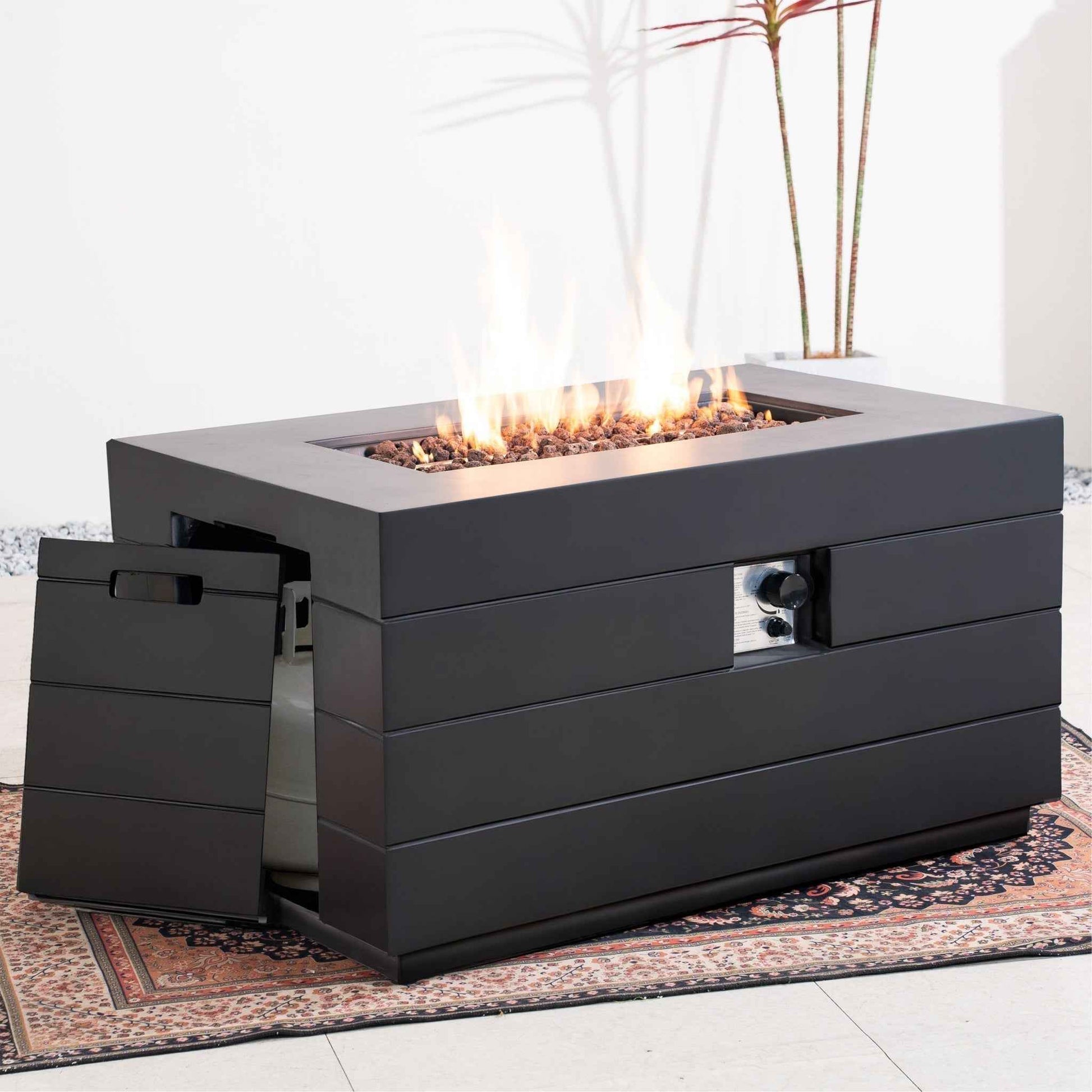 Venetian Rectangle Fire Pit Table for Outdoor Use (PAG-2150)
