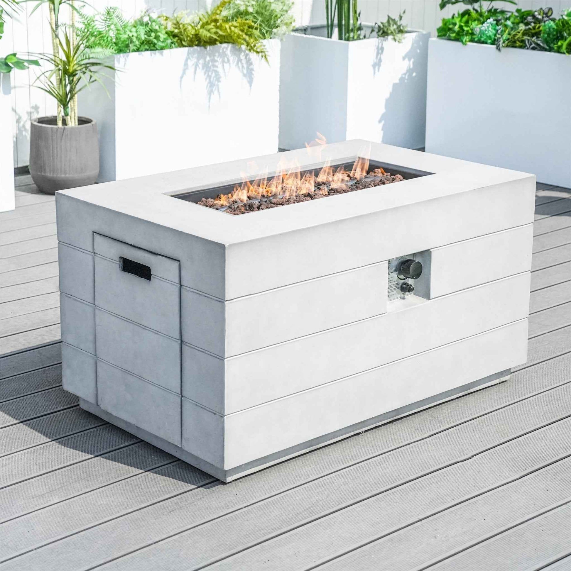 Venetian Rectangle Fire Pit Table for Outdoor Use (PAG-2150)