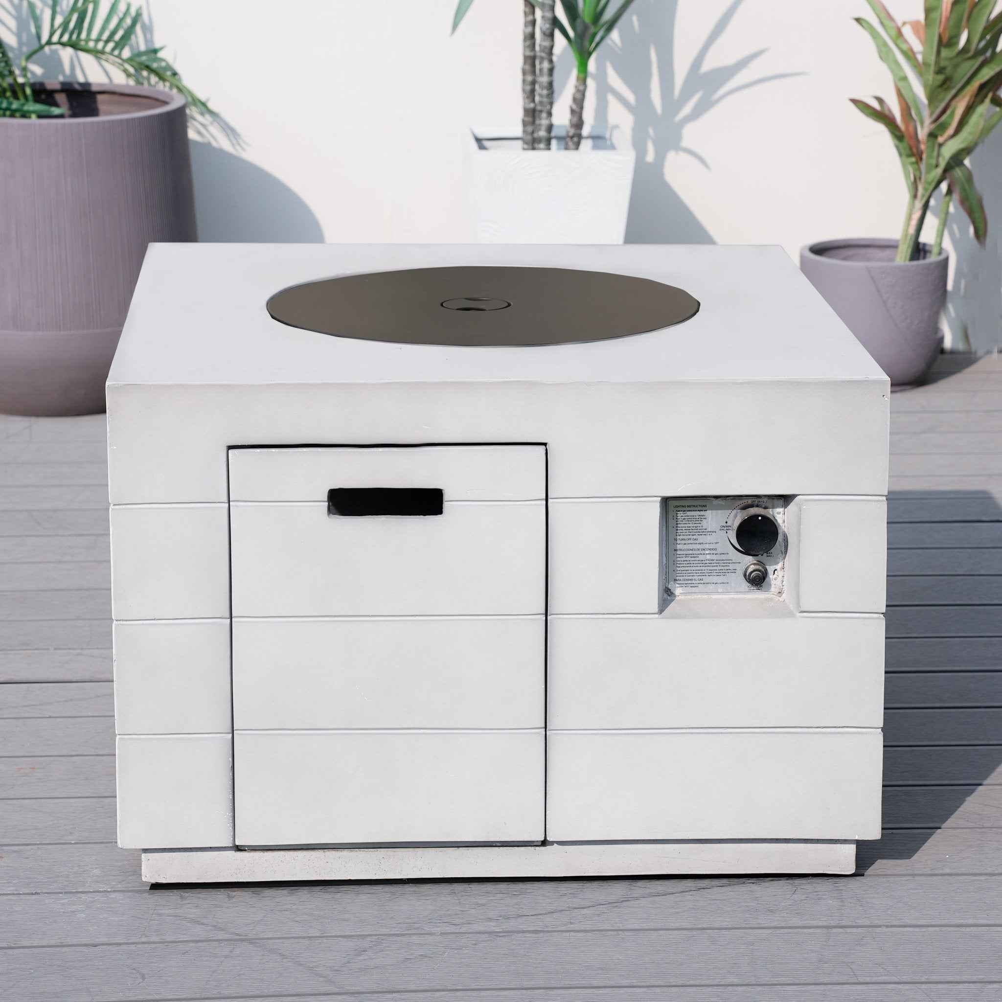 Venetian Square Fire Pit Table for Outdoor Use (PAG-2140)