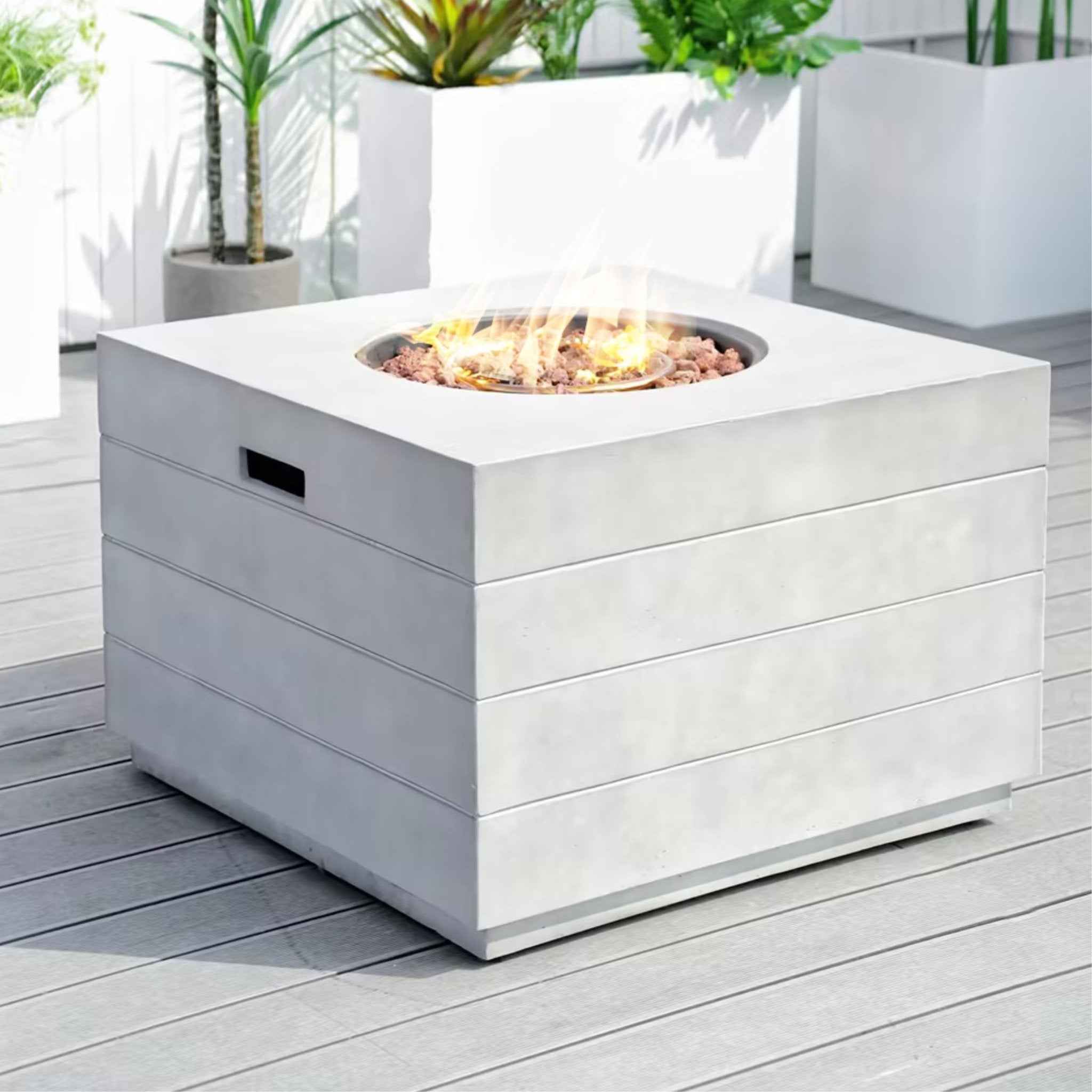 Venetian Square Fire Pit Table for Outdoor Use (PAG-2140)